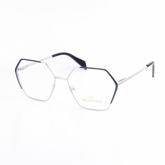 METAL OPTICAL FRAME 57-16 (140) SILVER & BLACK