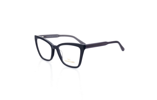 PLASTIC OPTICAL FRAME 55-18 (145) BLACK