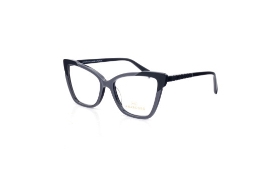 PLASTIC OPTICAL FRAME 54-17 (140) GRAY & BLACK