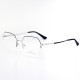 METAL HALF RIM FRAME 54-18 (140) SILVER & BLACK