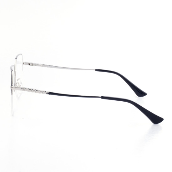 METAL HALF RIM FRAME 54-18 (140) SILVER & BLACK