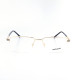 METAL HALF RIM FRAME 53-18 (140) GOLD