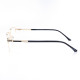 METAL HALF RIM FRAME 53-18 (140) GOLD