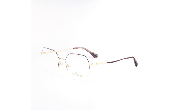 METAL HALF RIM FRAME 54-18 (140) GOLD & GRAY