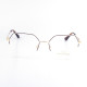 METAL HALF RIM FRAME 54-18 (140) GOLD & GRAY