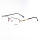 METAL HALF RIM FRAME 53-18 (140) MATT BROWN