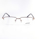 METAL HALF RIM FRAME 53-18 (140) MATT BROWN