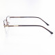 METAL HALF RIM FRAME 53-18 (140) MATT BROWN