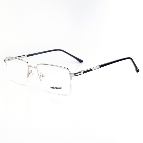METAL HALF RIM FRAME 53-18 (140) SILVER