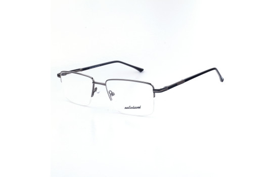 METAL HALF RIM FRAME 53-18 (140) MATT GUN