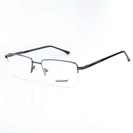 METAL HALF RIM FRAME 53-18 (140) MATT GUN