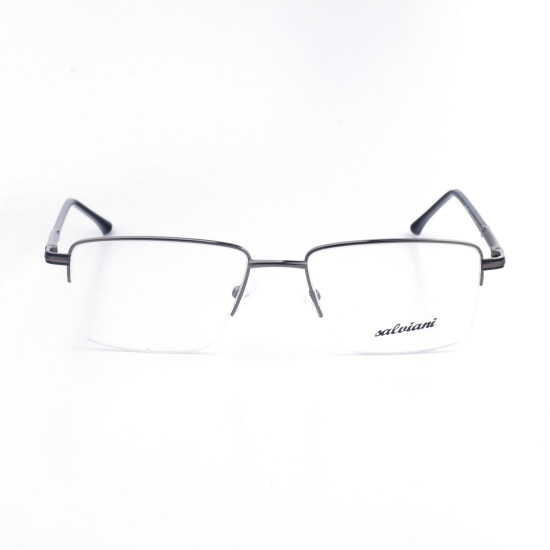 METAL HALF RIM FRAME 53-18 (140) MATT GUN