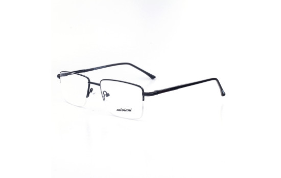 METAL HALF RIM FRAME 53-18 (140) MATT BLACK