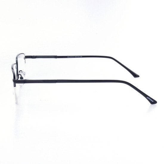 METAL HALF RIM FRAME 53-18 (140) MATT BLACK