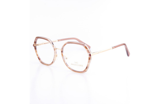 PLASTIC OPTICAL FRAME 54-19 (140) BROWN ROSE