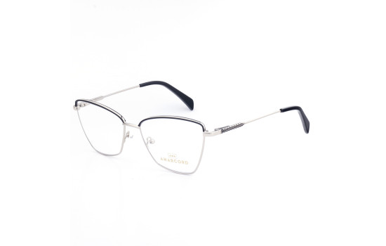 METAL OPTICAL FRAME 55-16 (140) SILVER & BLACK