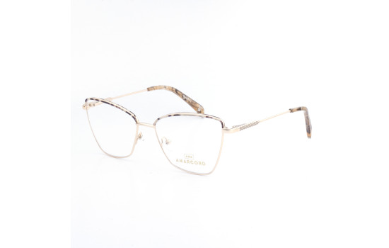 METAL OPTICAL FRAME 55-16 (140) GOLD & DEMI BROWN