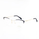 METAL HALF RIM FRAME 54-18 (140) GOLD & BLACK