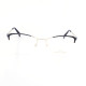 METAL HALF RIM FRAME 54-18 (140) GOLD & BLACK