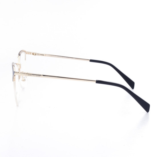 METAL HALF RIM FRAME 54-18 (140) GOLD & BLACK