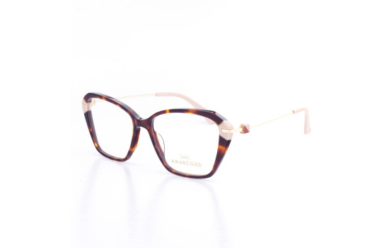 PLASTIC OPTICAL FRAME 55-16 (140) DEMI & ROSE