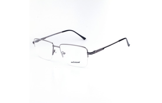 METAL HALF RIM FRAME 55-17 (140) MATT GUN