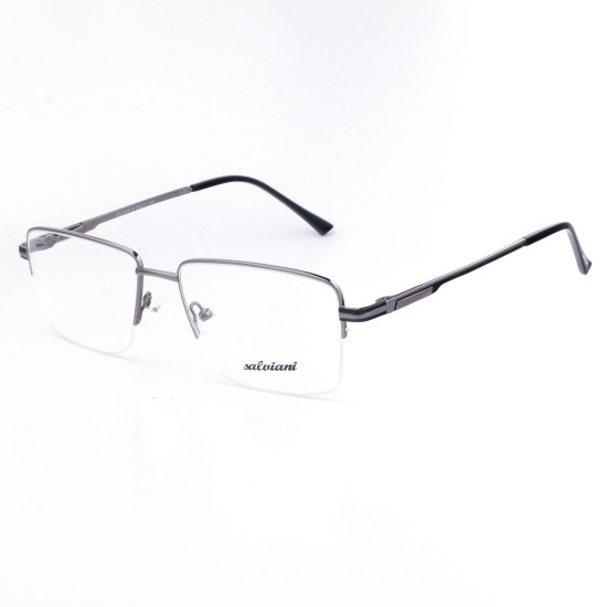 METAL HALF RIM FRAME 55-17 (140) MATT GUN