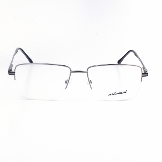 METAL HALF RIM FRAME 55-17 (140) MATT GUN