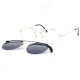 METAL HALF RIM FRAME W/CLIP 48-19 (145) GOLD