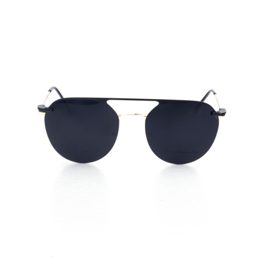 METAL HALF RIM FRAME W/CLIP 52-19 (145) GOLD