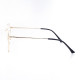 METAL HALF RIM FRAME W/CLIP 52-19 (145) GOLD
