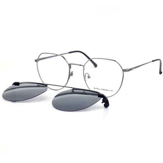 METAL HALF RIM FRAME W/CLIP 52-19 (145) GUN
