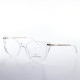 PLASTIC OPTICAL FRAME 53-17 (140) CRYSTAL GRAY