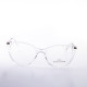 PLASTIC OPTICAL FRAME 53-17 (140) CRYSTAL GRAY