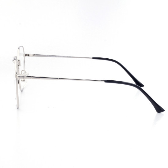 METAL HALF RIM FRAME W/CLIP 52-19 (145) SILVER