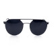 METAL HALF RIM FRAME W/CLIP 52-19 (145) BLACK