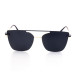 METAL HALF RIM FRAME W/CLIP 54-17 (140) GOLD & GRE