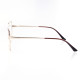 METAL HALF RIM FRAME W/CLIP 54-17 (140) GOLD & GRE
