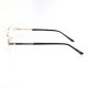 METAL HALF RIM FRAME 54-16 (140) GOLD