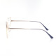 METAL HALF RIM FRAME W/CLIP 54-17 (140) GOLD & BLU