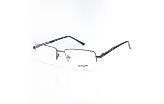METAL HALF RIM FRAME 54-16 (140) MATT GUN