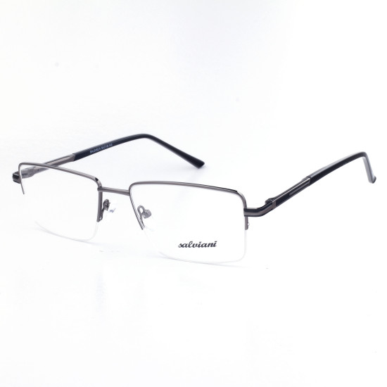METAL HALF RIM FRAME 54-16 (140) MATT GUN