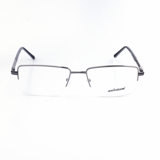 METAL HALF RIM FRAME 54-16 (140) MATT GUN