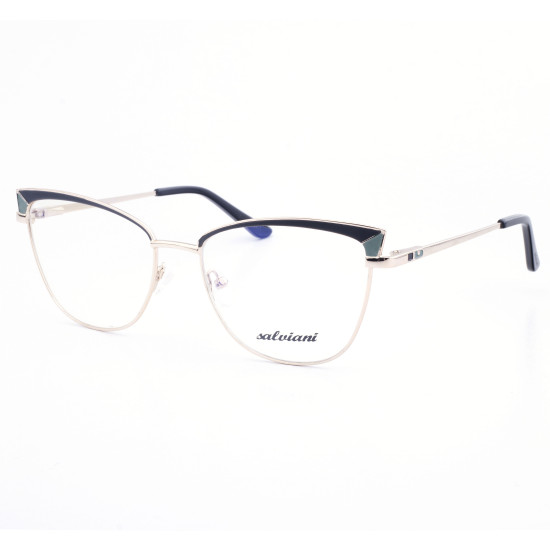 STAINLESS STEEL FRAME 54-17 (140) GOLD & BLACK