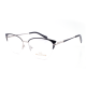 METAL HALF RIM FRAME 53-17 (140) BLACK & SILVER