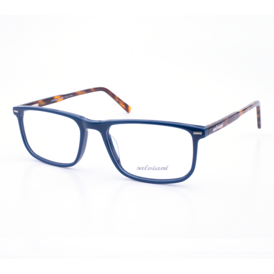 PLASTIC OPTICAL FRAME 53-17 (145) BLUE & BROWN DEM