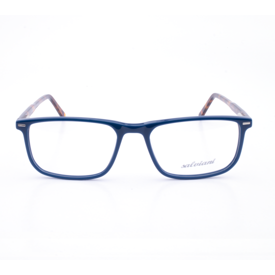 PLASTIC OPTICAL FRAME 53-17 (145) BLUE & BROWN DEM