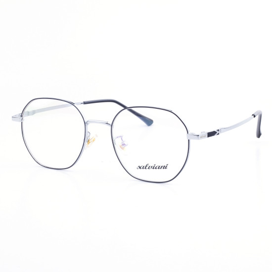 METAL OPTICAL FRAME 49-18 (143) SILVER & BLACK