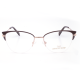 METAL HALF RIM FRAME 53-17 (140) BROWN & GOLD