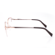 METAL HALF RIM FRAME 53-17 (140) BROWN & GOLD